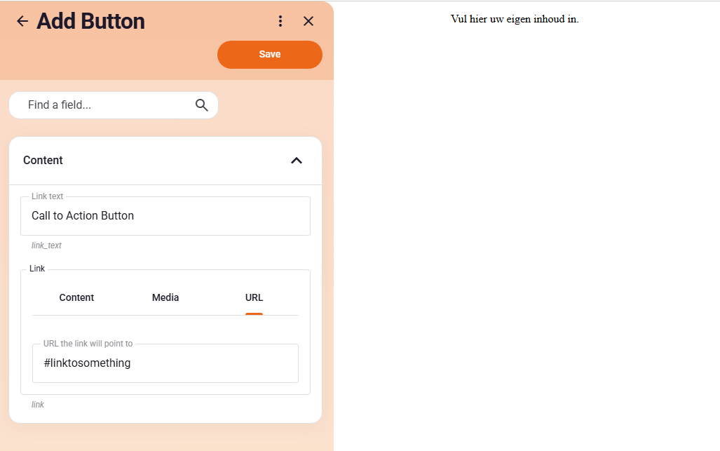 Placing a button element via Plate Content Editor